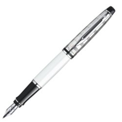 Waterman Expert DeLuxe White CT Fountain Pen Medium