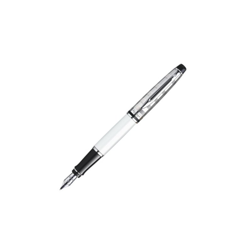 Waterman Expert DeLuxe White CT Fountain Pen Medium