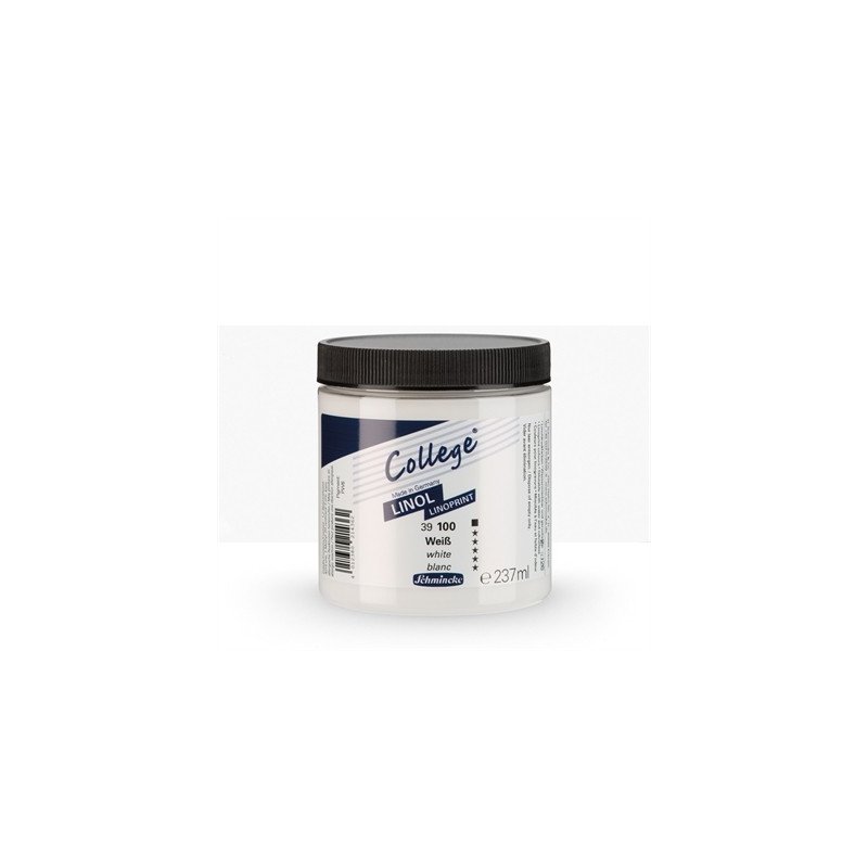 Schmincke College Linol Linoprint Ink 237ml - White Schmincke College Linol Linoprint Ink 237ml - White