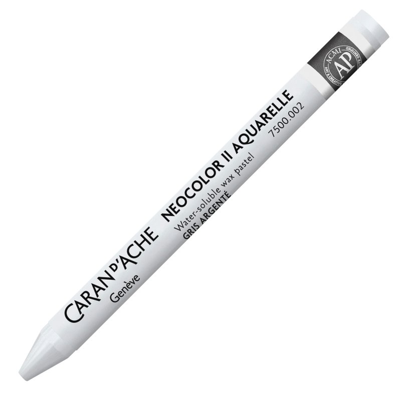 Caran D'Ache Neocolor II Oil Pastel - 002 Silver Grey Caran D'Ache Neocolor II Oil Pastel - 002 Silver Grey
