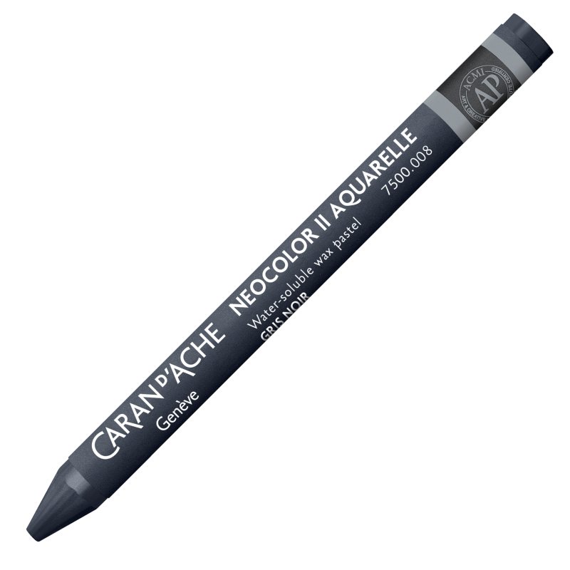 Caran D'Ache Neocolor II Oil Pastel - 008 Greyish Black