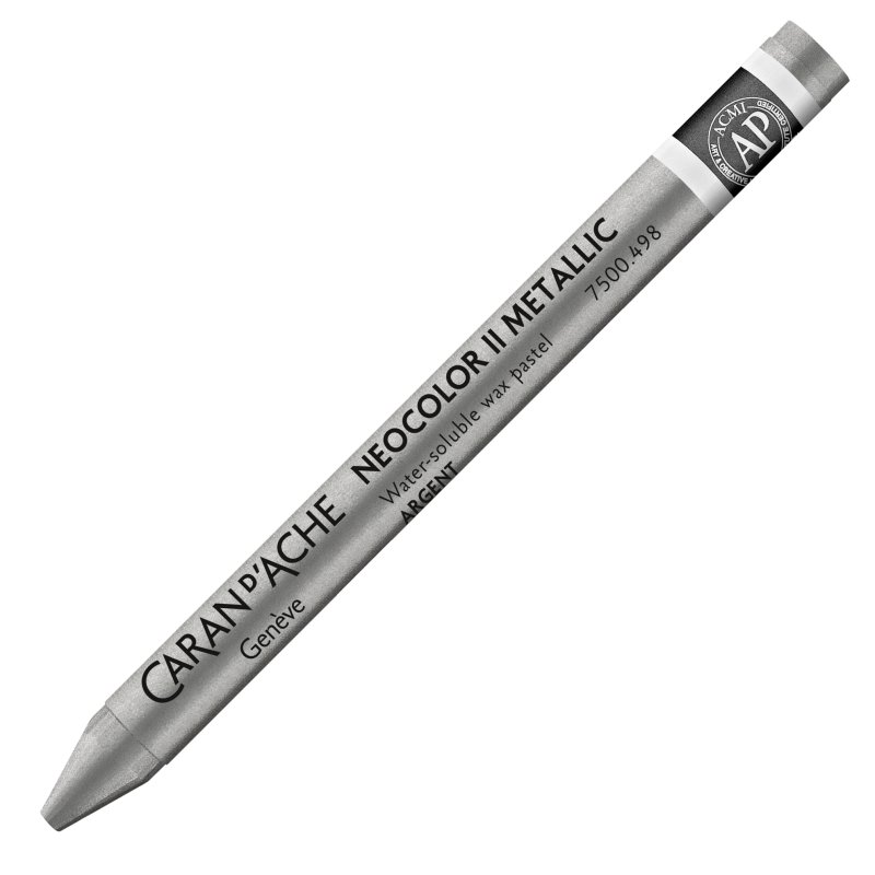 Caran D'Ache Neocolor II Oil Pastel - 498 Silver Caran D'Ache Neocolor II Oil Pastel - 498 Silver