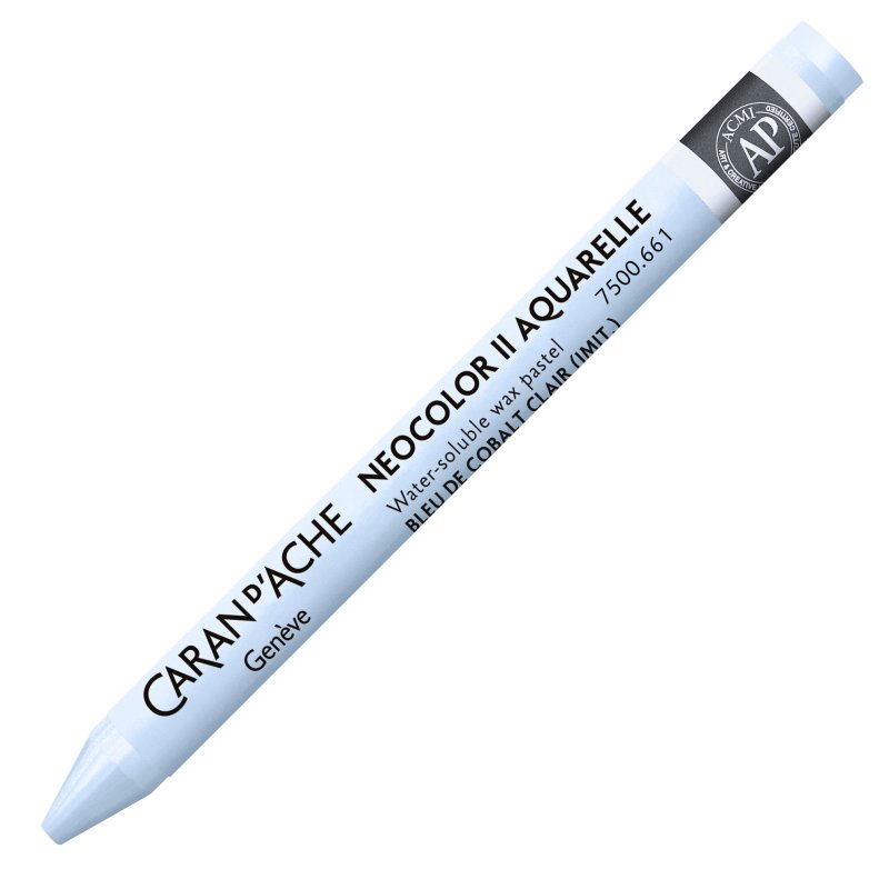 Caran D'Ache Neocolor II Oil Pastel - 661 Light Cobolt Blue Hue Caran D'Ache Neocolor II Oil Pastel - 661 Light Cobolt Blue Hue