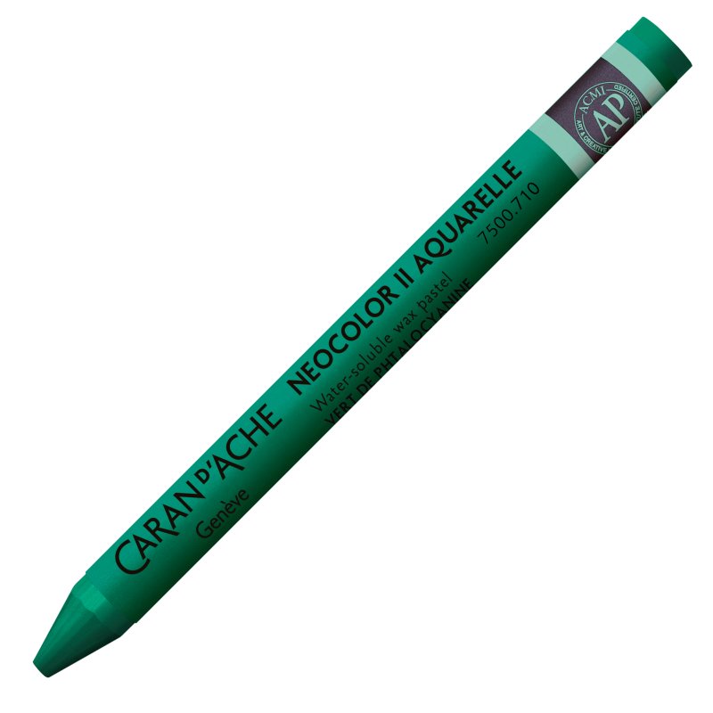 Caran D'Ache Neocolor II Oil Pastel - 710  Phthalocyanin Green