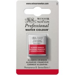 Alizarin Crimson Winsor & Newton Professional Artists Half Pan Watercolour