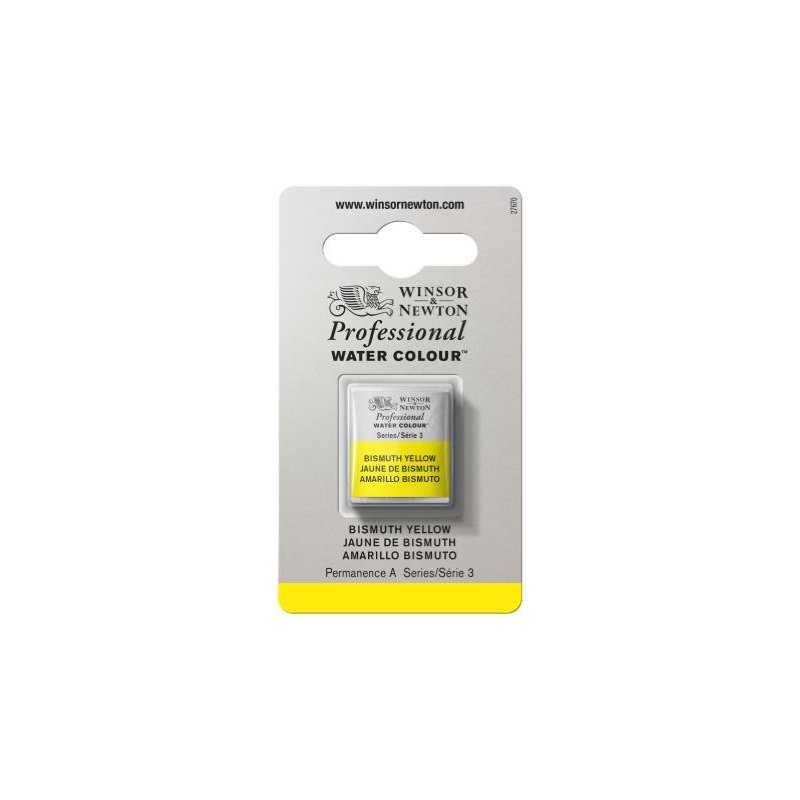 Bismuth Yellow Winsor & Newton Professional Artists Half Pan Watercolour