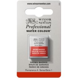 Brown Madder Winsor & Newton Professional Artists Half Pan Watercolour