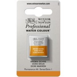 Brown Ochre Winsor & Newton Professional Artists Half Pan Watercolour