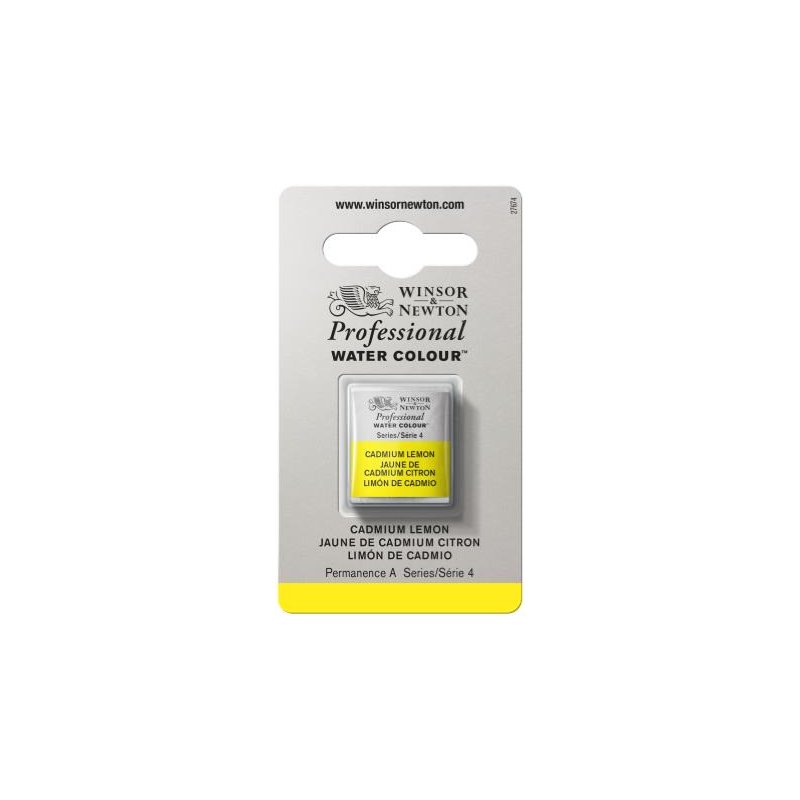 Cadmium Lemon Winsor & Newton Professional Artists Half Pan Watercolour