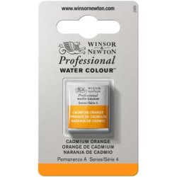 Cadmium Orange Winsor & Newton Professional Artists Half Pan Watercolour