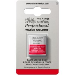 Cadmium Red Deep Winsor & Newton Professional Artists Half Pan Watercolour