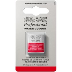 Cadmium Red Deep Winsor & Newton Professional Artists Half Pan Watercolour