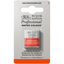 Cadmium Scarlet Winsor & Newton Professional Artists Half Pan Watercolour