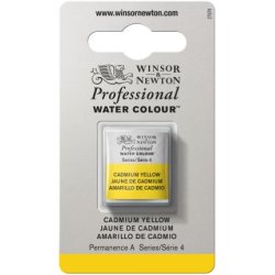 Cadmium Yellow Winsor & Newton Professional Artists Half Pan Watercolour