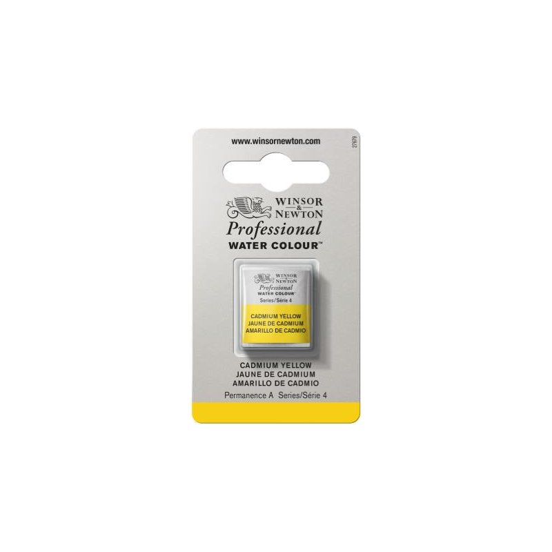 Cadmium Yellow Winsor & Newton Professional Artists Half Pan Watercolour Cadmium Yellow Winsor & Newton Professional Artists Half Pan Watercolour