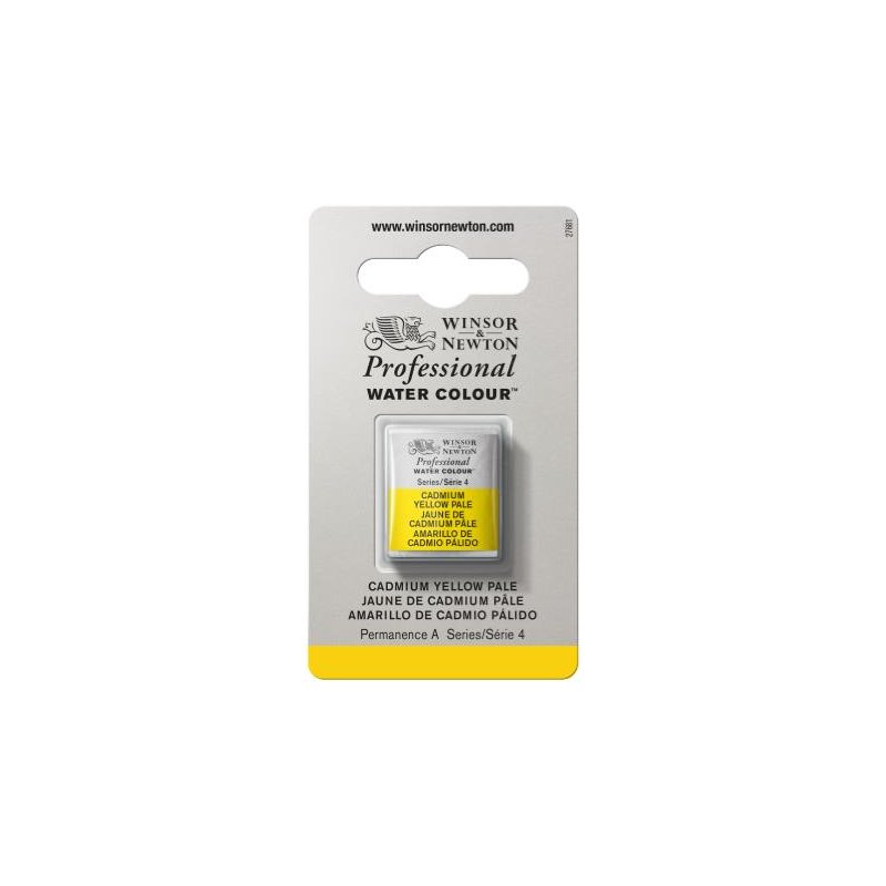 Cadmium Yellow Pale Winsor & Newton Professional Artists Half Pan Watercolour Cadmium Yellow Pale Winsor & Newton Professional Artists Half Pan Watercolour