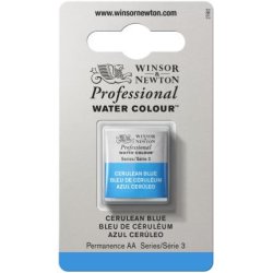 Cerulean Blue Winsor & Newton Professional Artists Half Pan Watercolour