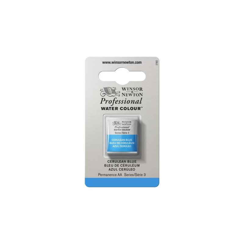 Cerulean Blue Winsor & Newton Professional Artists Half Pan Watercolour Cerulean Blue Winsor & Newton Professional Artists Half Pan Watercolour