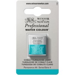 Cobalt Turquoise Light Winsor & Newton Professional Artists Half Pan Watercolour