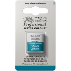 Cobalt Turquoise Winsor & Newton Professional Artists Half Pan Watercolour