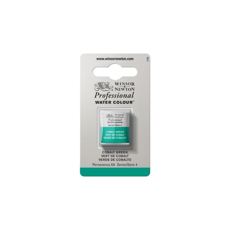Cobalt Green Winsor & Newton Professional Artists Half Pan Watercolour Cobalt Green Winsor & Newton Professional Artists Half Pan Watercolour