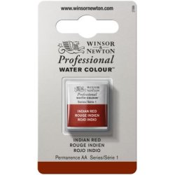 Indian Red Winsor & Newton Professional Artists Half Pan Watercolour