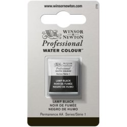 Lamp Black Winsor & Newton Professional Artists Half Pan Watercolour