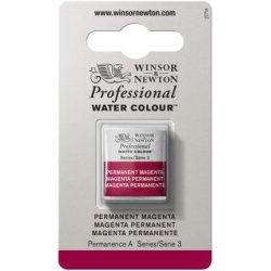 Permanent Magenta Winsor & Newton Professional Artists Half Pan Watercolour