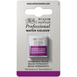 Permanent Mauve Winsor & Newton Professional Artists Half Pan Watercolour