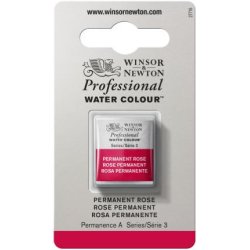 Permanent Rose Winsor & Newton Professional Artists Half Pan Watercolour