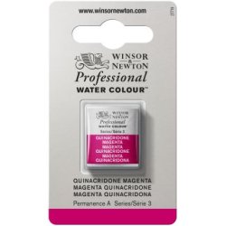 Quinacridone Magenta Winsor & Newton Professional Artists Half Pan Watercolour