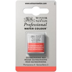 Quinacridone Red Winsor & Newton Professional Artists Half Pan Watercolour