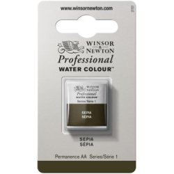 Sepia Winsor & Newton Professional Artists Half Pan Watercolour