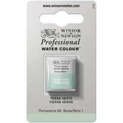 Terre Verte Winsor & Newton Professional Artists Half Pan Watercolour