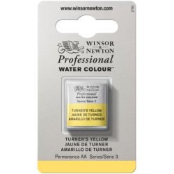 Turners Yellow Winsor & Newton Professional Artists Half Pan Watercolour