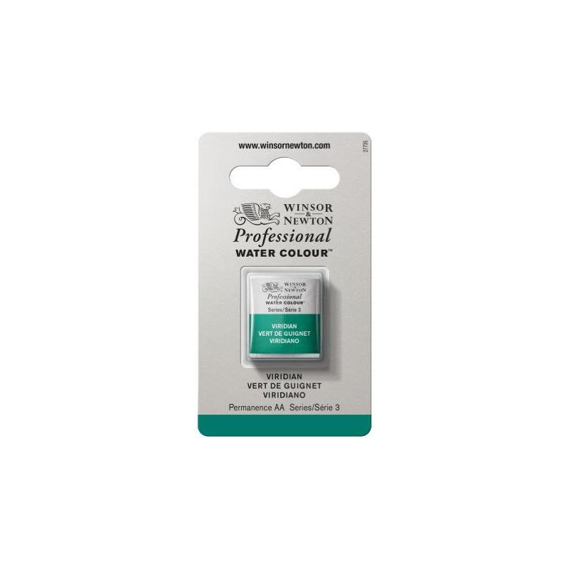Viridian Winsor & Newton Professional Artists Half Pan Watercolour Viridian Winsor & Newton Professional Artists Half Pan Watercolour