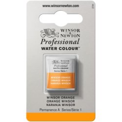 Winsor Orange Winsor & Newton Professional Artists Half Pan Watercolour