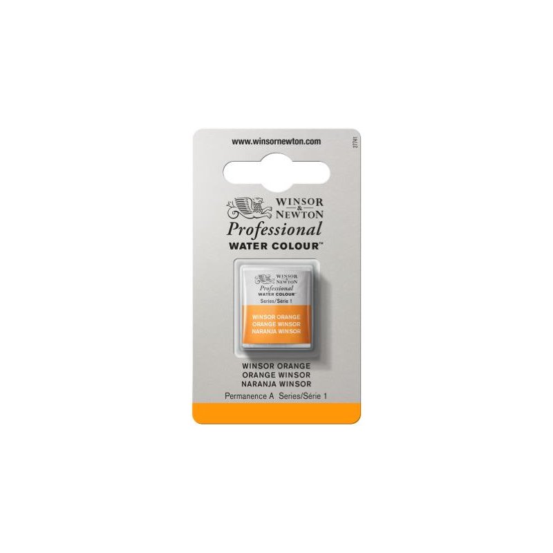 Winsor Orange Winsor & Newton Professional Artists Half Pan Watercolour