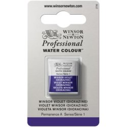 Winsor Violet Dioxazine Winsor & Newton Professional Artists Half Pan Watercolour