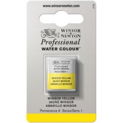 Winsor Yellow Winsor & Newton Professional Artists Half Pan Watercolour