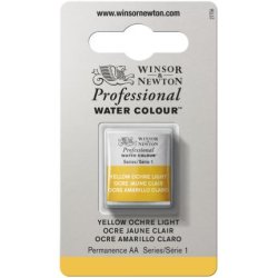 Yellow Ochre Light Winsor & Newton Professional Artists Half Pan Watercolour