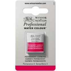 Permanent Carmine Winsor & Newton Professional Artists Half Pan Watercolour