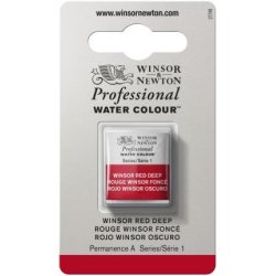 Winsor Red Deep Winsor & Newton Professional Artists Half Pan Watercolour