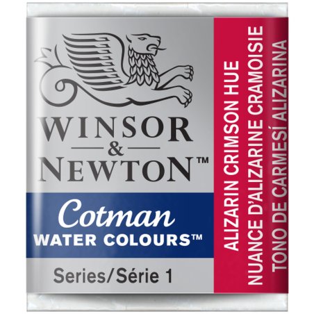 Alizarin Crimson Hue Winsor & Newton Cotman Watercolour Paint Half Pan