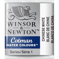 Chinese White  Winsor & Newton Cotman Watercolour Paint Half Pan