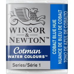 Cobalt Blue Hue  Winsor & Newton Cotman Watercolour Paint Half Pan
