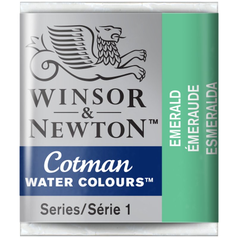 Emerald Winsor & Newton Cotman Watercolour Paint Half Pan Emerald Winsor & Newton Cotman Watercolour Paint Half Pan