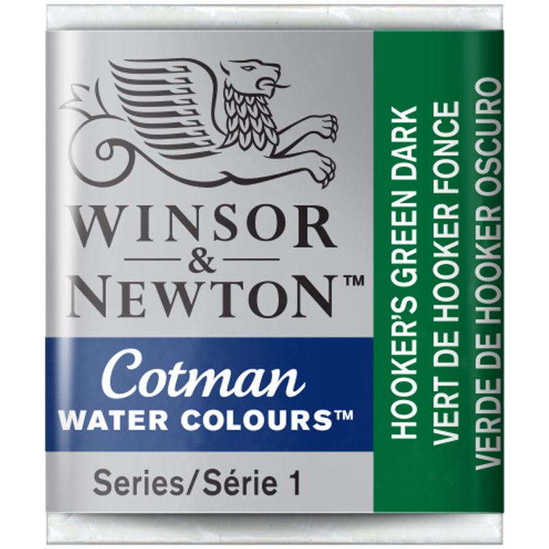 Hookers Green Dark Winsor & Newton Cotman Watercolour Paint Half Pan Hookers Green Dark Winsor & Newton Cotman Watercolour Paint Half Pan