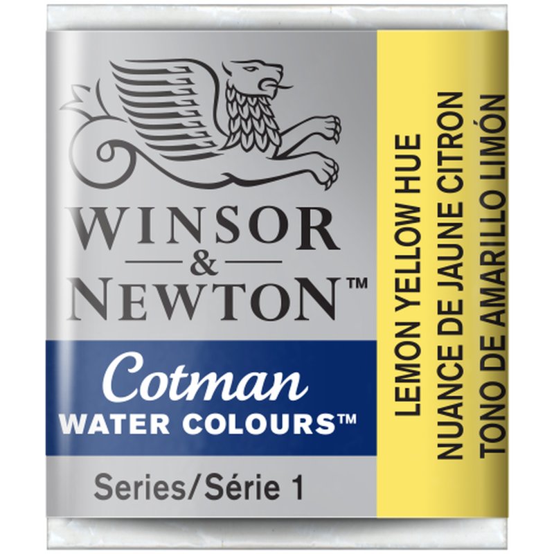 Lemon Yellow Hue Winsor & Newton Cotman Watercolour Paint Half Pan Lemon Yellow Hue Winsor & Newton Cotman Watercolour Paint Half Pan