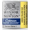 Lemon Yellow Hue  Winsor & Newton Cotman Watercolour Paint Half Pan